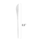 Smarty Had A Party Silver with White Handle Moderno Disposable Plastic Dinner Knives (240 Knives), 240PK 9320-SWK-CASE - alternate 10